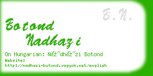 botond nadhazi business card